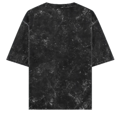 Acid Washed Black Oversized T-Shirt