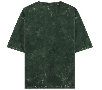 Acid Washed bottle Green Oversized T-Shirt
