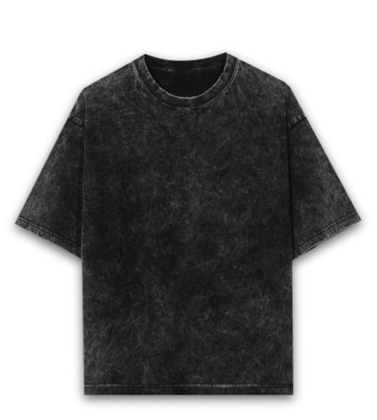 Acid Washed Black Oversized T-Shirt